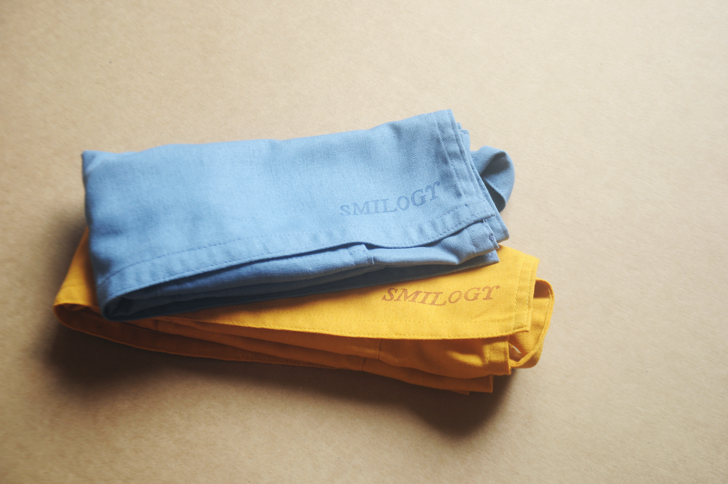 Denim Blue Kids Linen Apron