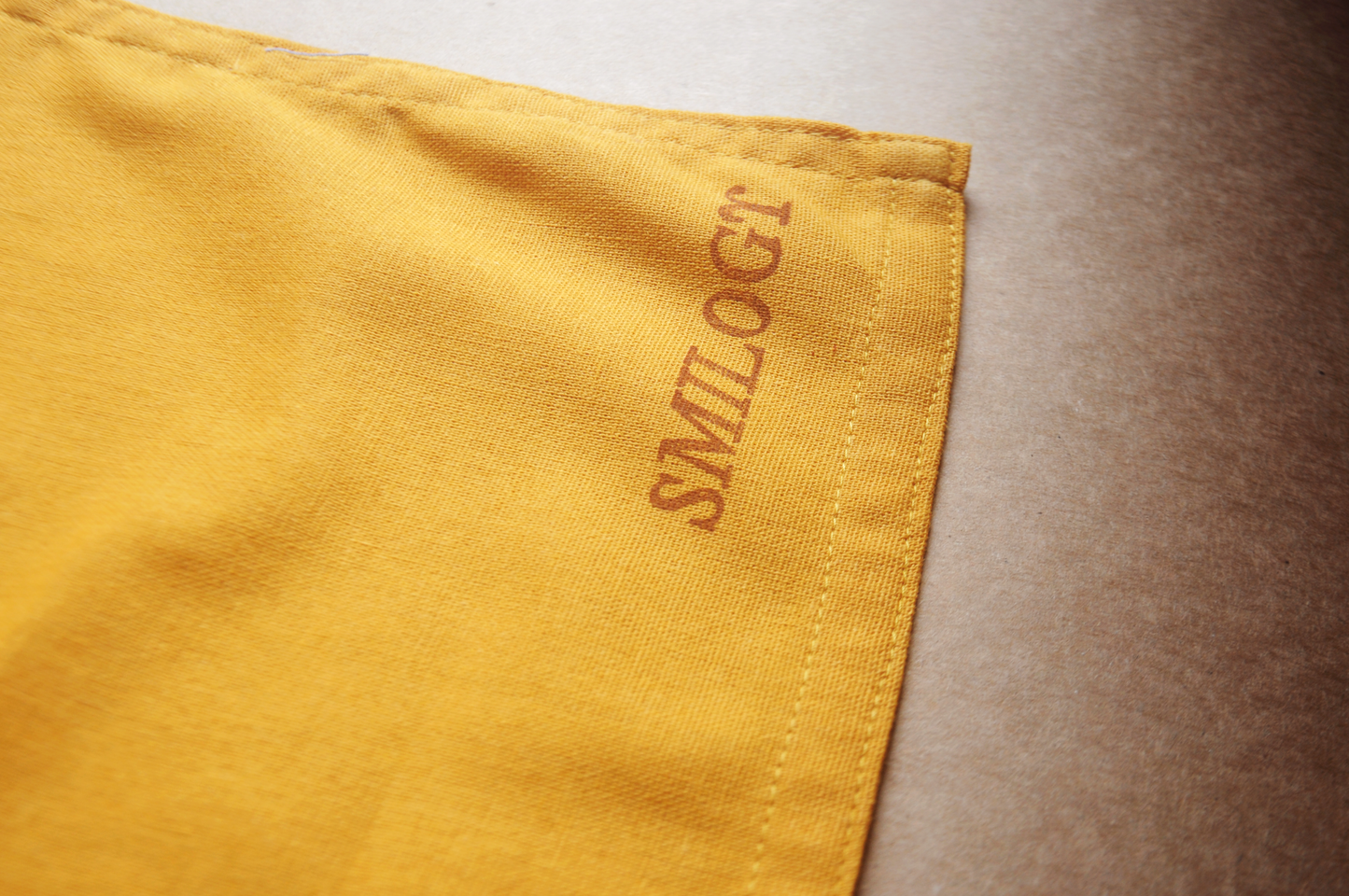 Mustard Yellow Kids Linen Apron
