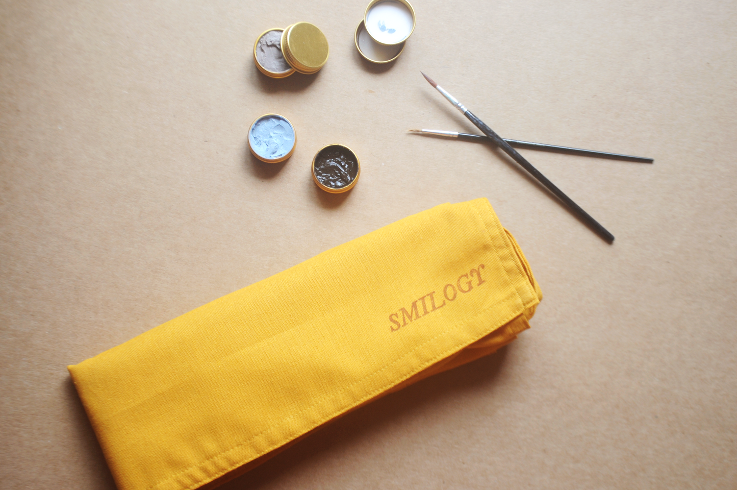 Mustard Yellow Kids Linen Apron