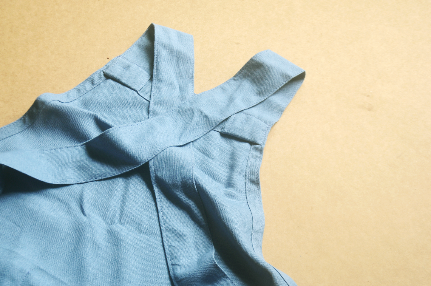 Denim Blue Kids Linen Apron