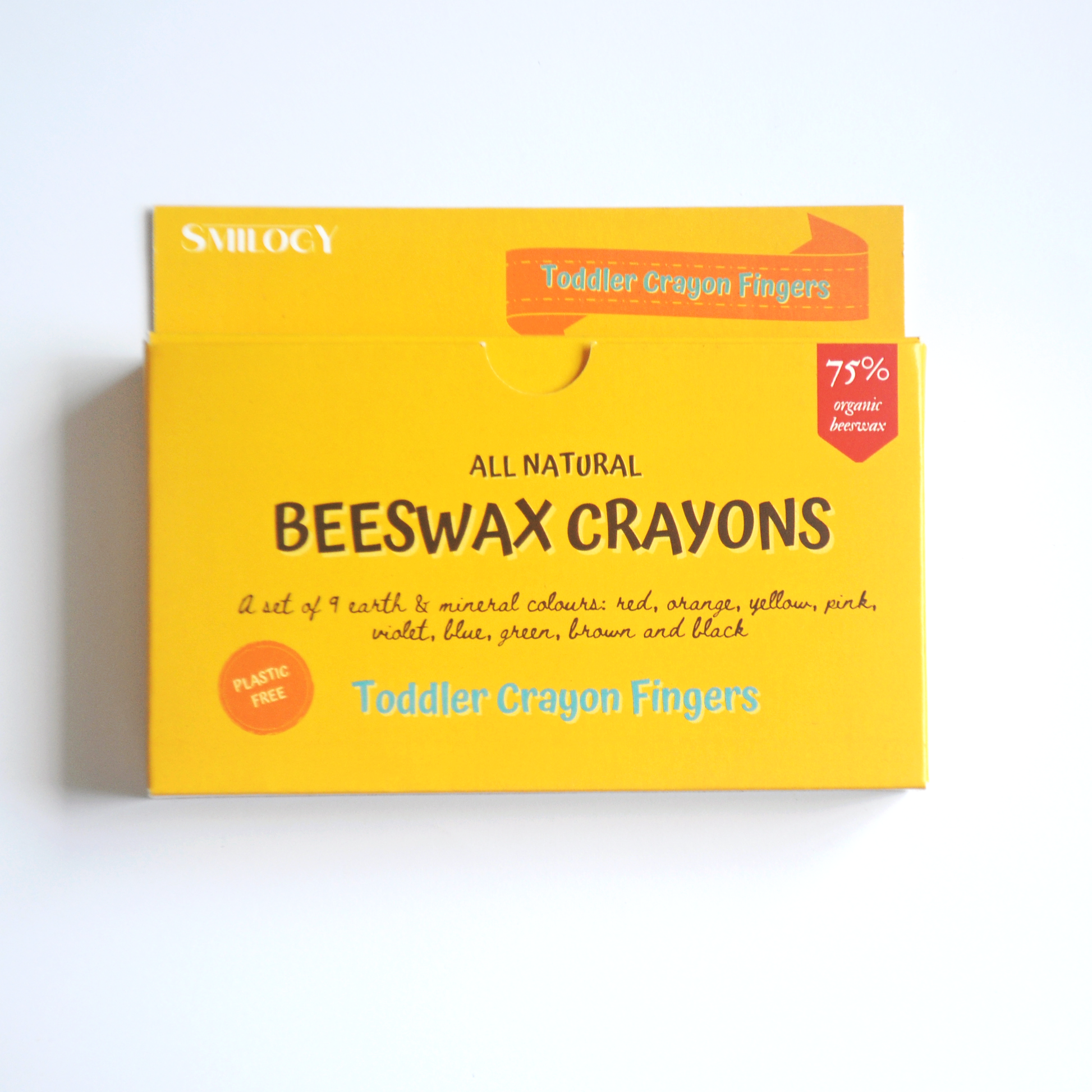 Non-Toxic Beeswax Crayon Fingers Closed Box