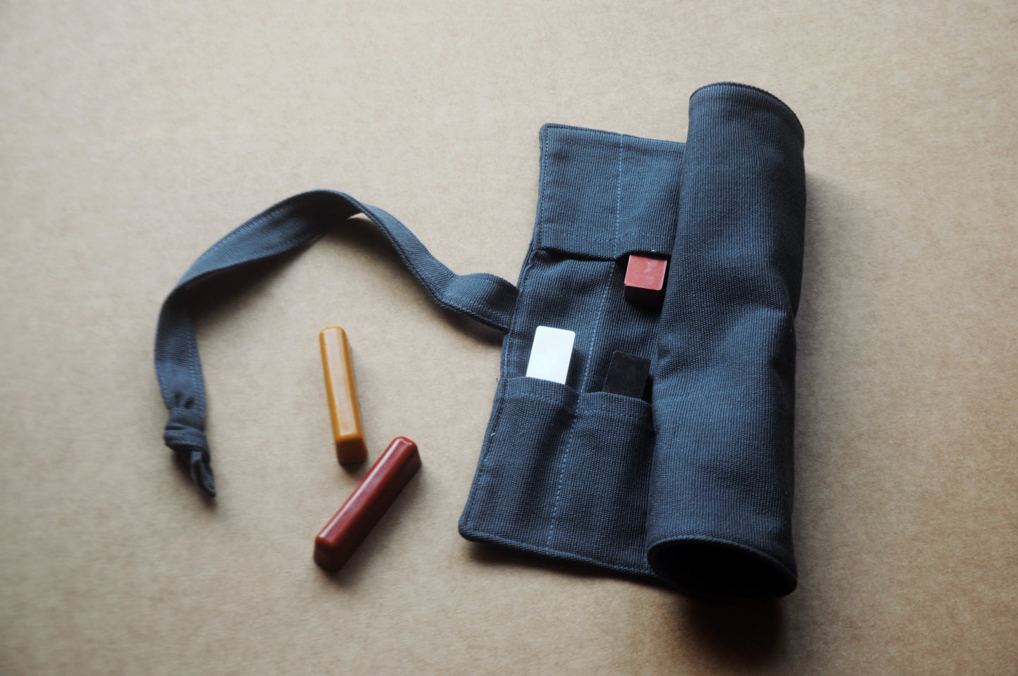 Handloom Cotton Artist Roll – Nocturne Blue