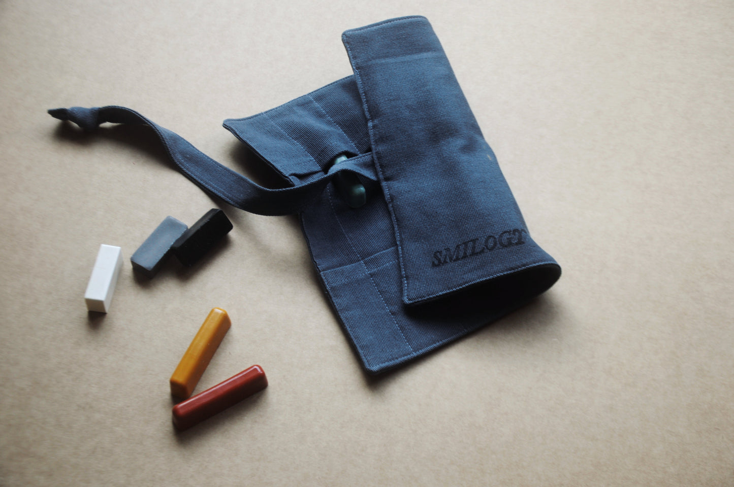 Handloom Cotton Artist Roll – Nocturne Blue