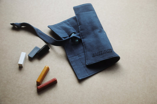 Handloom Cotton Artist Roll – Nocturne Blue