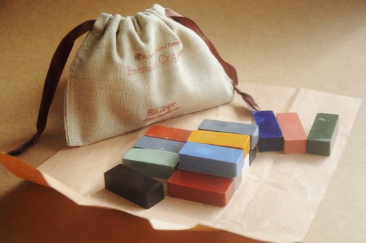 Beeswax Block Rubbing Crayons | Set of 14 Crayons