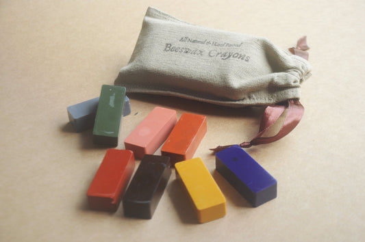 Beeswax Block Rubbing Crayons | Set of 8 Crayons