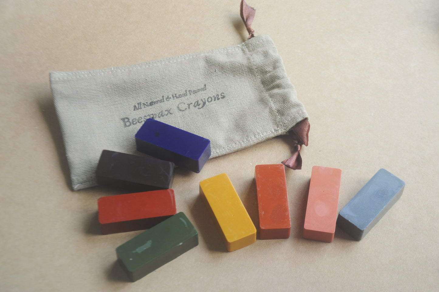 Beeswax Block Rubbing Crayons | Set of 8 Crayons