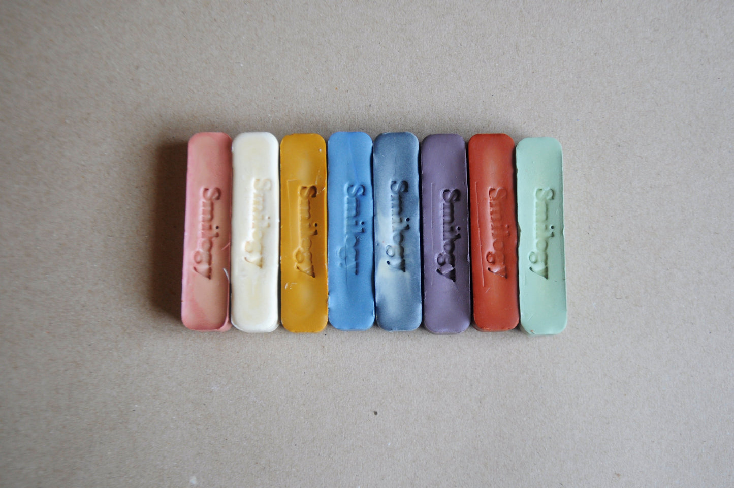 All Natural Beeswax Oil Pastels | Set of 8 Oil Pastels in Soft Pastel Colours