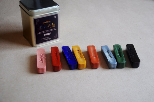 All Natural Beeswax Oil Pastels | Set of 8 Oil Pastels