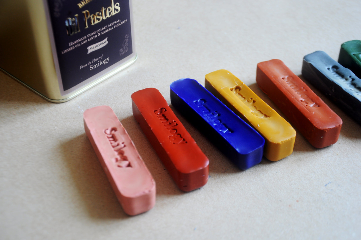 All Natural Beeswax Oil Pastels | Set of 8 Oil Pastels