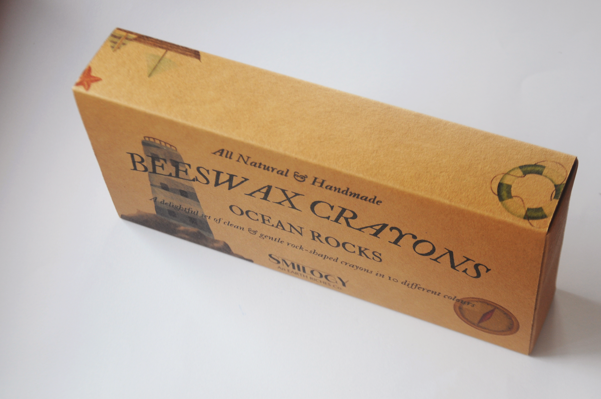 5-Piece Textured Organic Beeswax Ocean Rock Crayons – Smilogy Organic  Beeswax Crayons