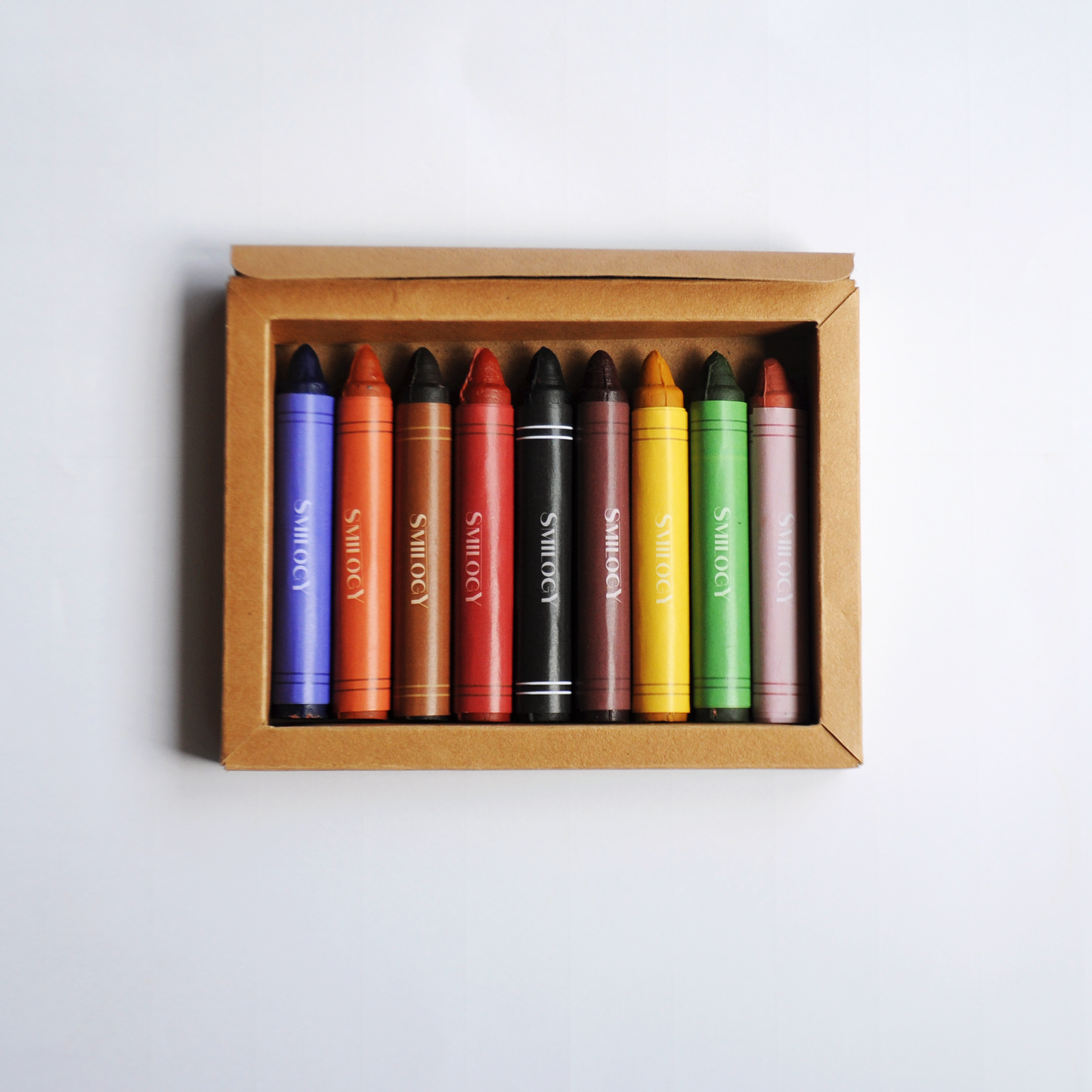 Standard Beeswax Crayon Set of 9 All Natural photo of open box of crayons